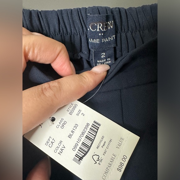 J.Crew| Jaime Pant| Navy| SZ 2 - Picture 5 of 6